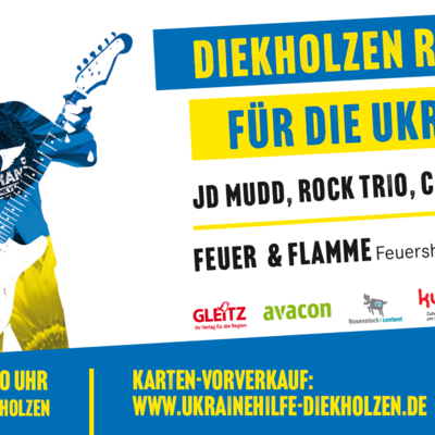 Ukraine-Rockkonzert Banner